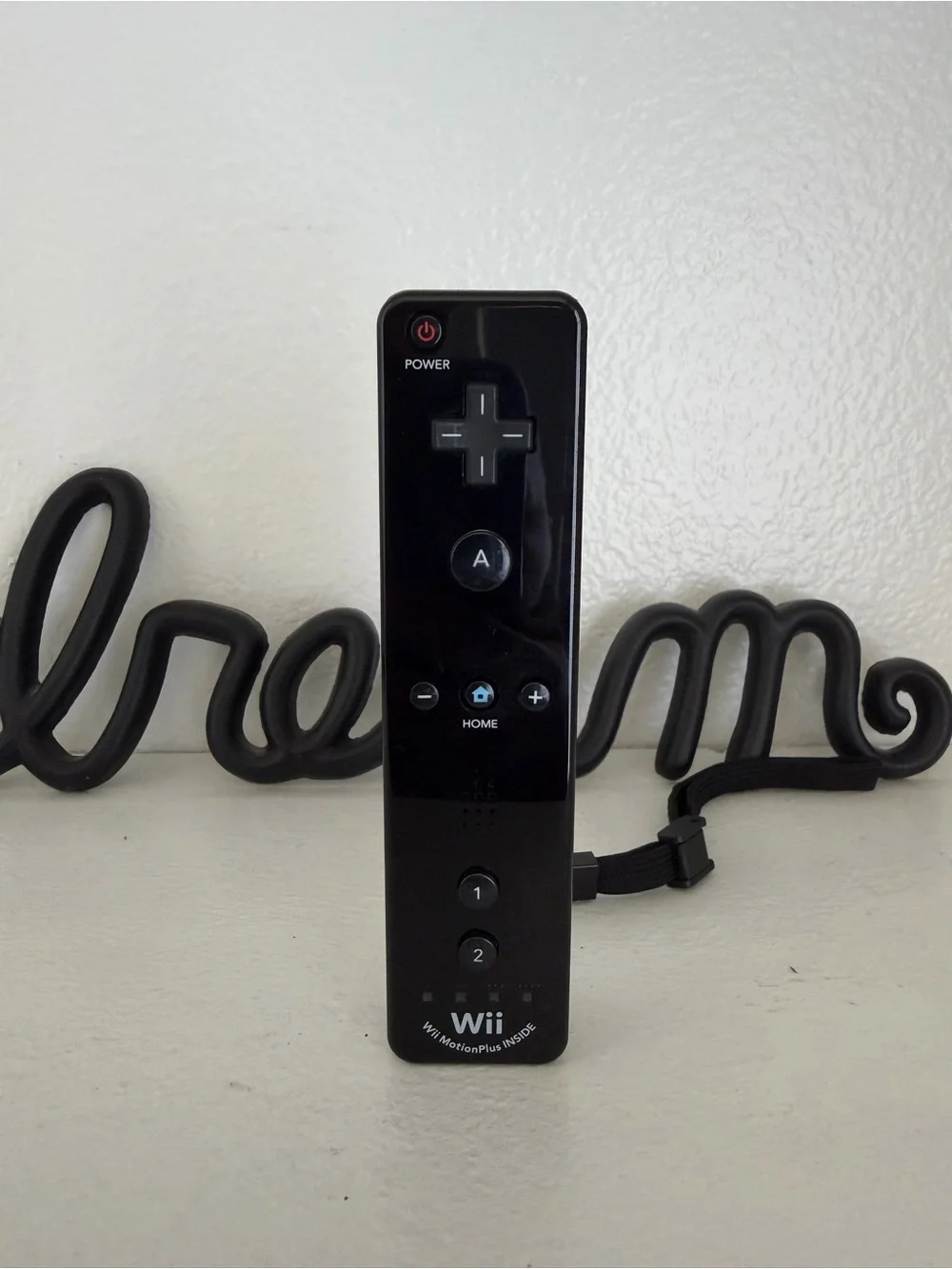 OEM Nintendo Wii/Wii U Remote Controller Motion Plus BLACK RVL-036 Genuine
